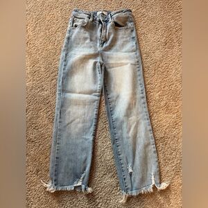 Risen Stylish Light Blue Straight Leg Women's Jeans